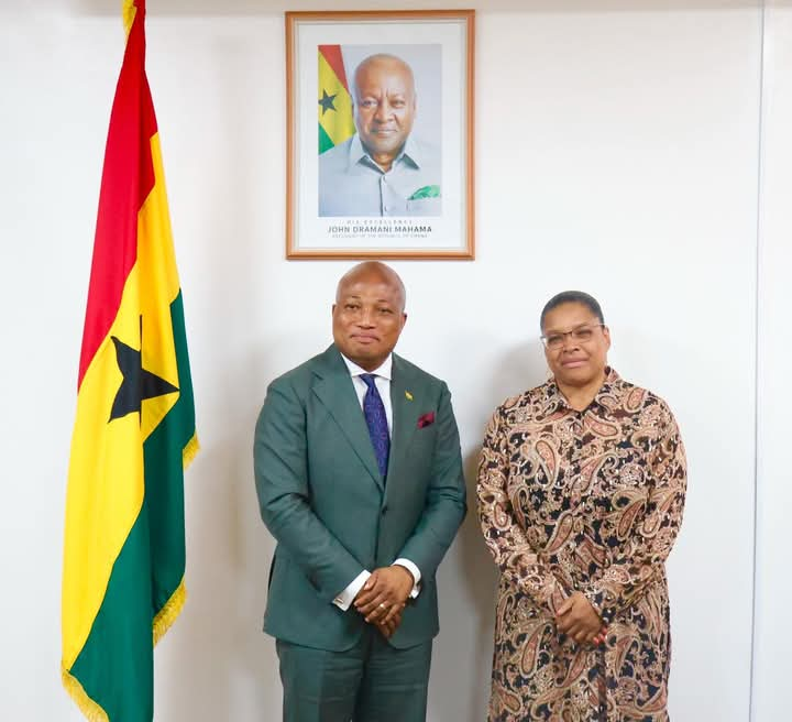 High Commissioner of Canada to Ghana, H.E. Myriam Montrat Pays a Courtesy call on the Minster for Foreign Affairs Hon. Samuel Okudzeto Ablakwa