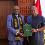 President John Dramani Mahama received Dr John Nkengasong, the Director General of the African Centre for Disease Control