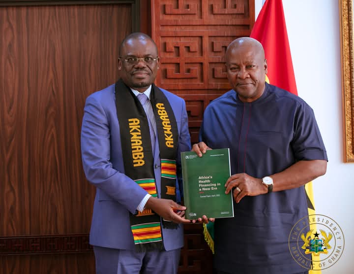 President John Dramani Mahama received Dr John Nkengasong, the Director General of the African Centre for Disease Control