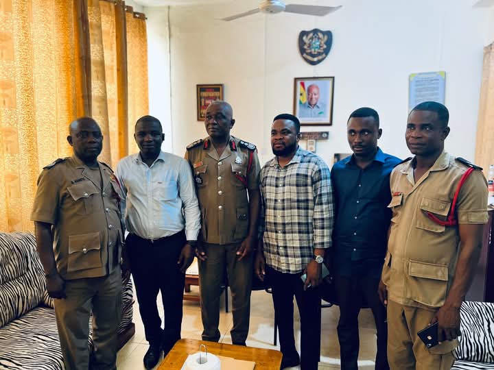 Volta Regional Director of YEA Strengthens Partnerships with Police and Fire Service Regional Commanders