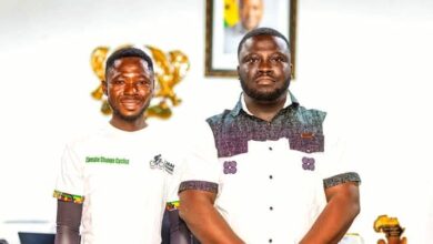 Ashanti Regional Minister Dr. Frank Amoakohene Encourages Climate Change Cyclist’s Mission