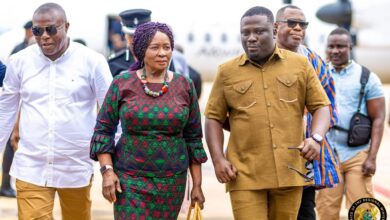 Vice President Jane Naana Opoku-Agyemang Inspects Stalled Projects in Ashanti Region