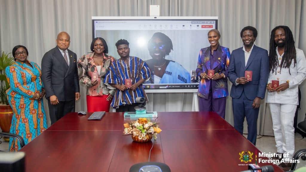 Minister for Foreign Affairs Presents Diplomatic Passports to Ghanaian Creatives 